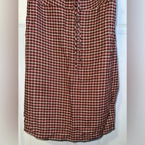 Pull & Bear Spaghetti Strap Dress, Brown & Pink - Picture 5 of 6